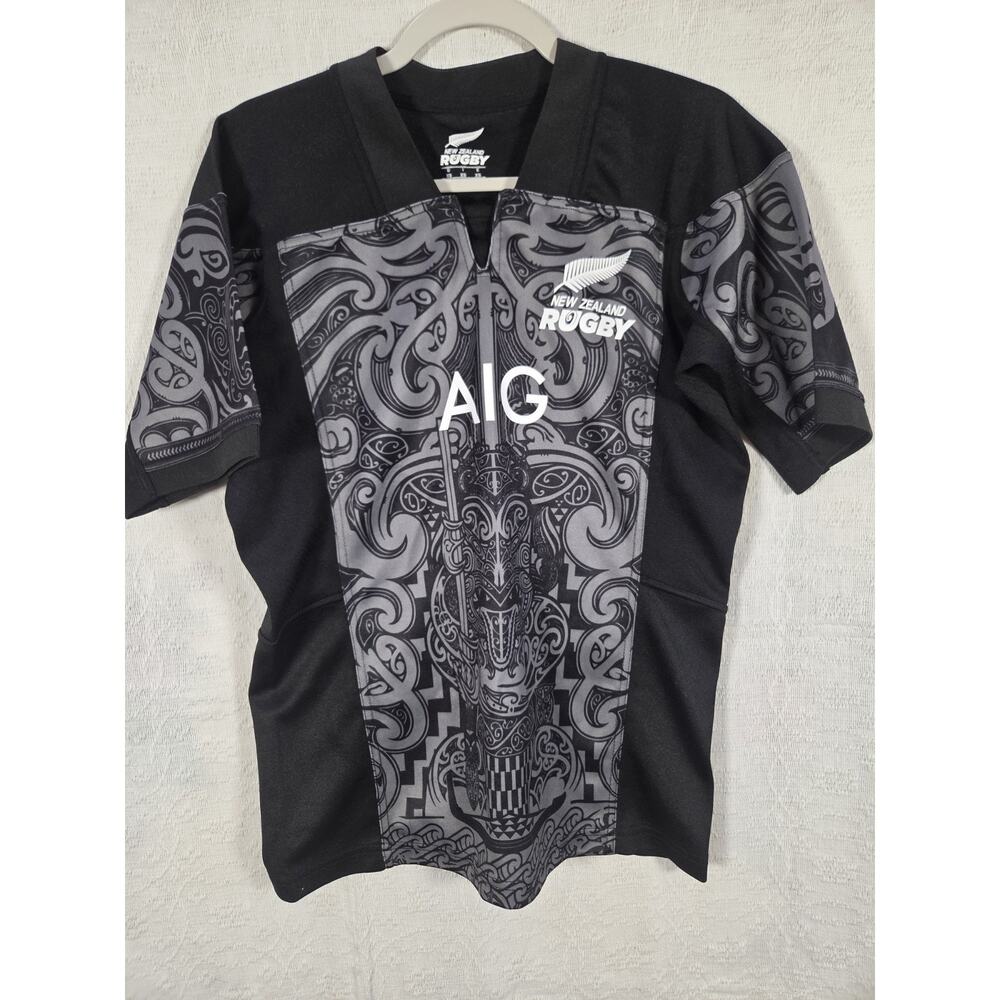 Adidas Maori All‎ Blacks Rugby Jersey New Zealand All Over Print Size XS
